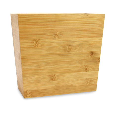 Petite poubelle en bambou, poubelle pour salle de bain, salle d'eau, cuisine, bureau à domicile - Poignées intégrées - Respectueux de l'environnement - Naturel