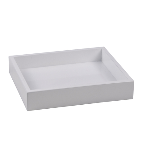 Plateau de service en bois rustique blanc pur pour et plateau de tour de table basse pour la maison et l'hôtel