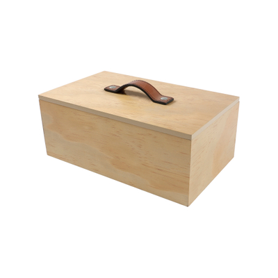 Boîte de rangement en bois MDF avec couvercle