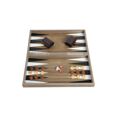  Ensemble de jeu de plateau de backgammon en bois pour adultes et enfants - Jeu de stratégie de plateau classique