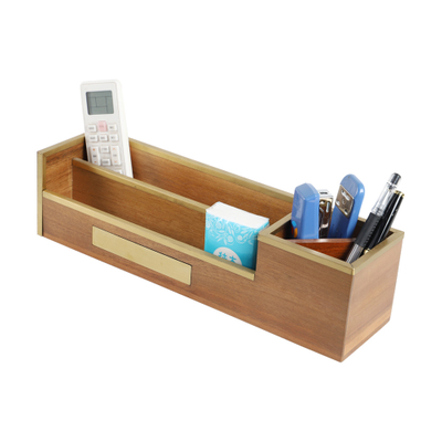 Organisateur de bureau en bambou |Organisateur de tiroir de bureau en bambou pour bureau à domicile - Rangement de table en bois durable pour crayons, blocs-notes, documents et fournitures de bureau