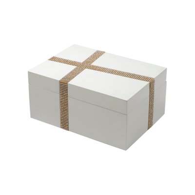 Boîte à bijoux en bois MDF organisateur de bijoux rangement laqué boîte décorative organisateur pour femmes filles cadeau de luxe