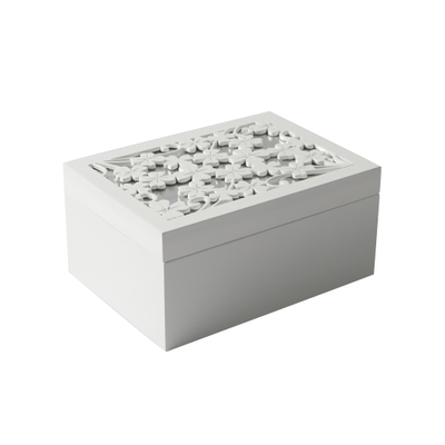 Boîte à bijoux en bois MDF Organisateur de rangement de bijoux laqué pour femme