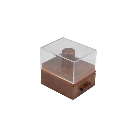 Organiseur de boîte à montres pour homme – Vitrine de montre moderne et organisateur de boîte à bijoux pour homme avec finition noyer – Support de montre pour plateau de valet 