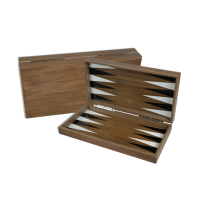 Planche de backgammon en bois MDF pour adultes et enfants peignant un ensemble de backgammon portable et de voyage