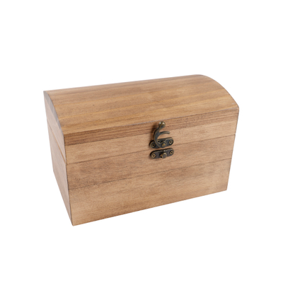 Boîte de rangement de luxe en bois de pin laqué avec fermoir de verrouillage