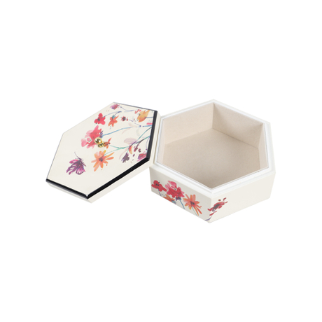 Boîte à bijoux Rose en nacre de montagne de février avec finition laquée - Organisateur à deux couches d'art coréen artisanal - Cadeaux romantiques pour elle - Idéal pour un anniversaire, un anniversaire, la Saint-Valentin, la fête des mères