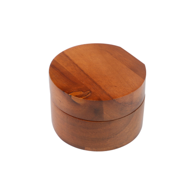 Boîtes rondes en bois de vernissage en bois d'érable massif avec charnière pour proposition, fiançailles, anniversaire, mariage, cérémonie, cadeau