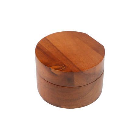 Boîtes rondes en bois de vernissage en bois d'érable massif avec charnière pour proposition, fiançailles, anniversaire, mariage, cérémonie, cadeau