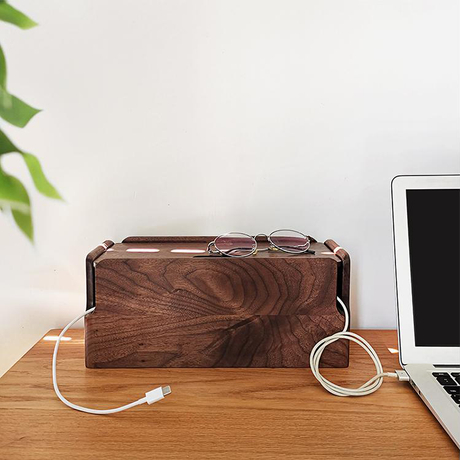Dock de charge Air Pods Support de chargeur Apple Watch Station de charge en bois Compatible avec l'organisation de bureau