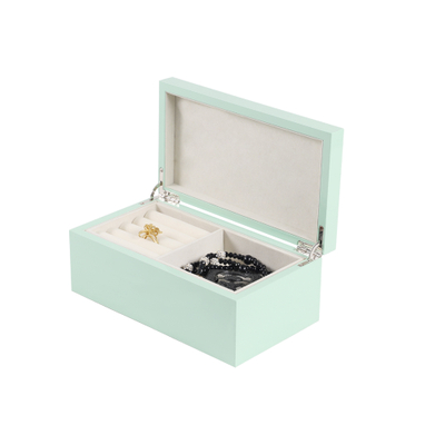 Boîte à bijoux en bois porte-bijoux avec diviseur amovible étui organisateur de bijoux pour collier boucles d'oreilles bagues et Bracelets